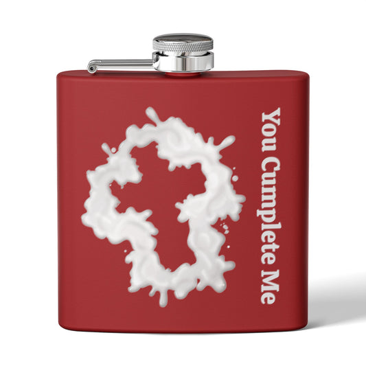 DK38: You Cumplete Me - 6oz Stainless Steel Hip Flask