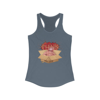 DK194: Think Outside The Box - Ladies Racerback Tank
