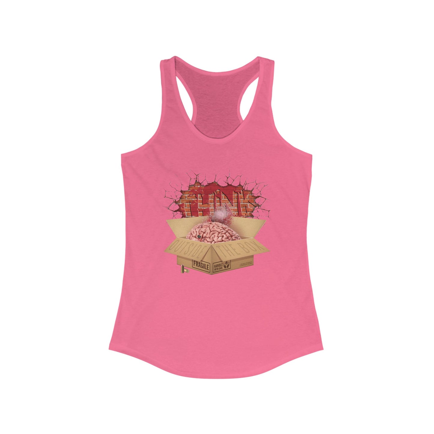 DK194: Think Outside The Box - Ladies Racerback Tank