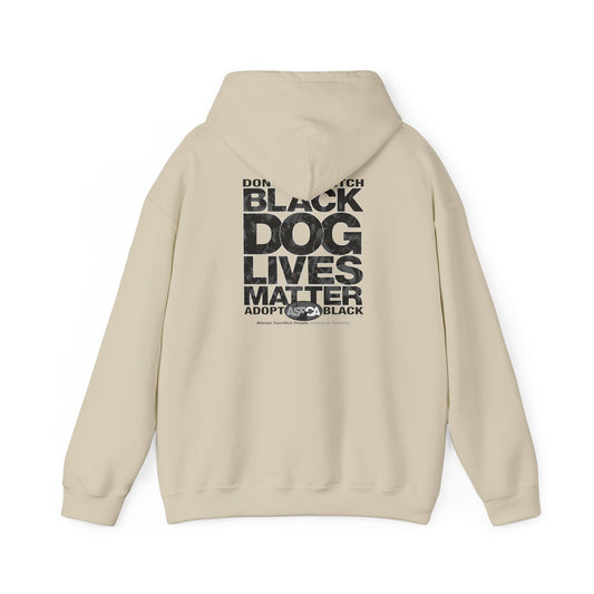 DK219: ASPCA (Black Dog Edition) - Adult Hooded Sweatshirt