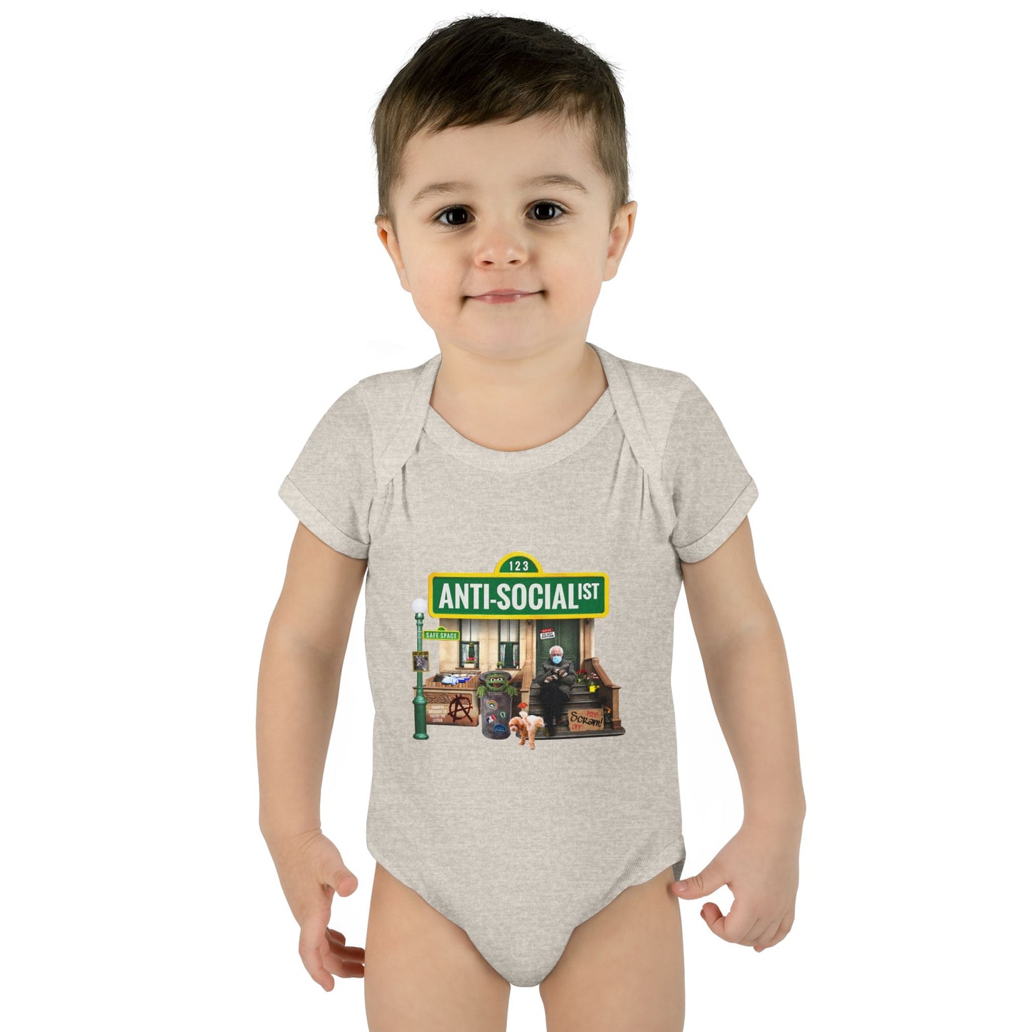 DK58: Bernie The Grouch - Infant Sized Onsie