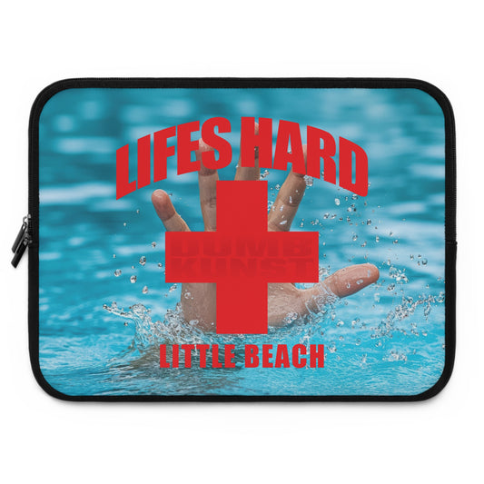 DK42: LIFESHARD - Little Beach - Padded Laptop / Tablet Sleeve