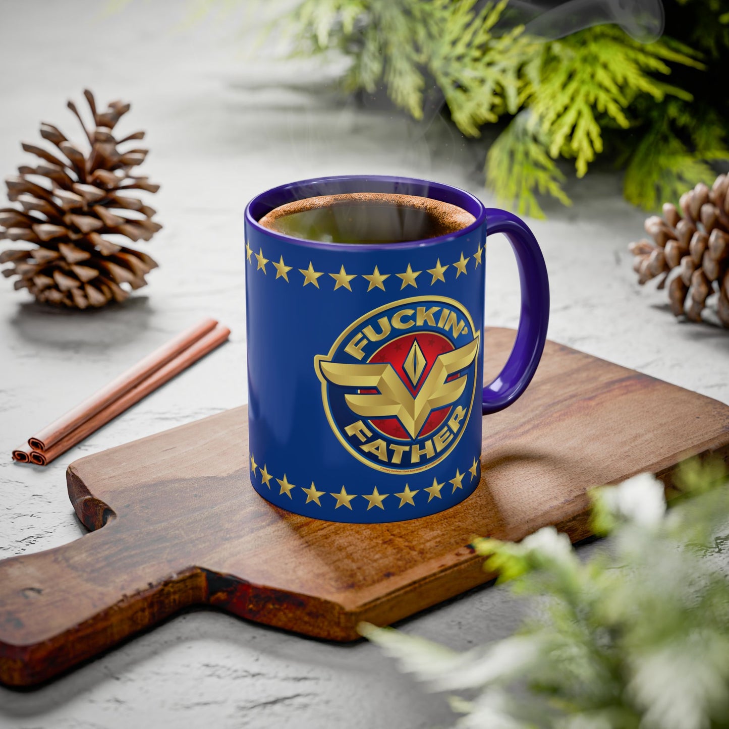 DK234: MF'in Fatherfuckers (HIS Edition) - Ceramic Coffee Mugs
