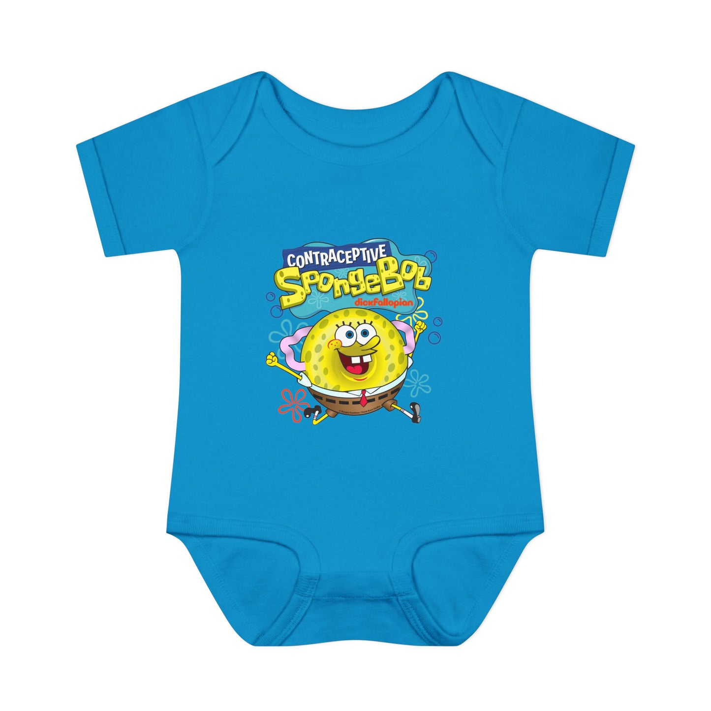 DK196: Contraceptive SpongeBob - Infant Sized Onsie