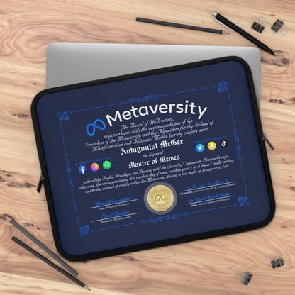 DK160: The Metaversity Of... - Padded Laptop / Tablet Sleeve