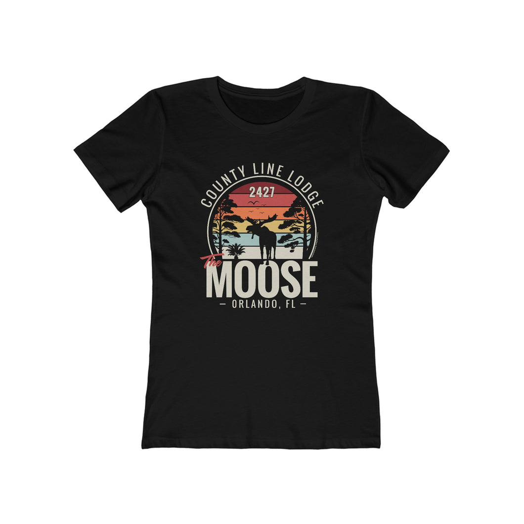 Moose Lodge 2427 - Florida Moose Sunset - Women's T-Shirt (Front Print Only)