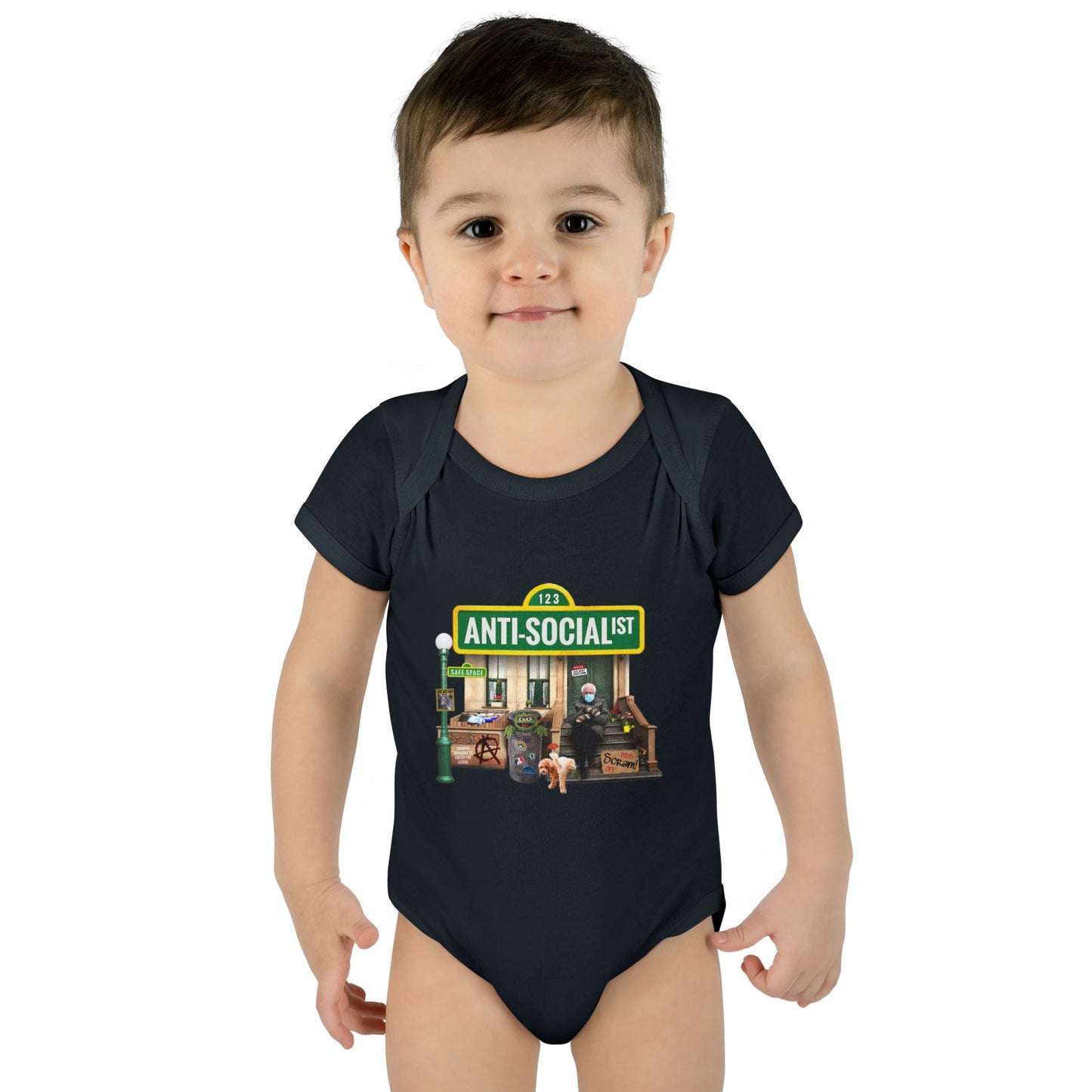 DK58: Bernie The Grouch - Infant Sized Onsie