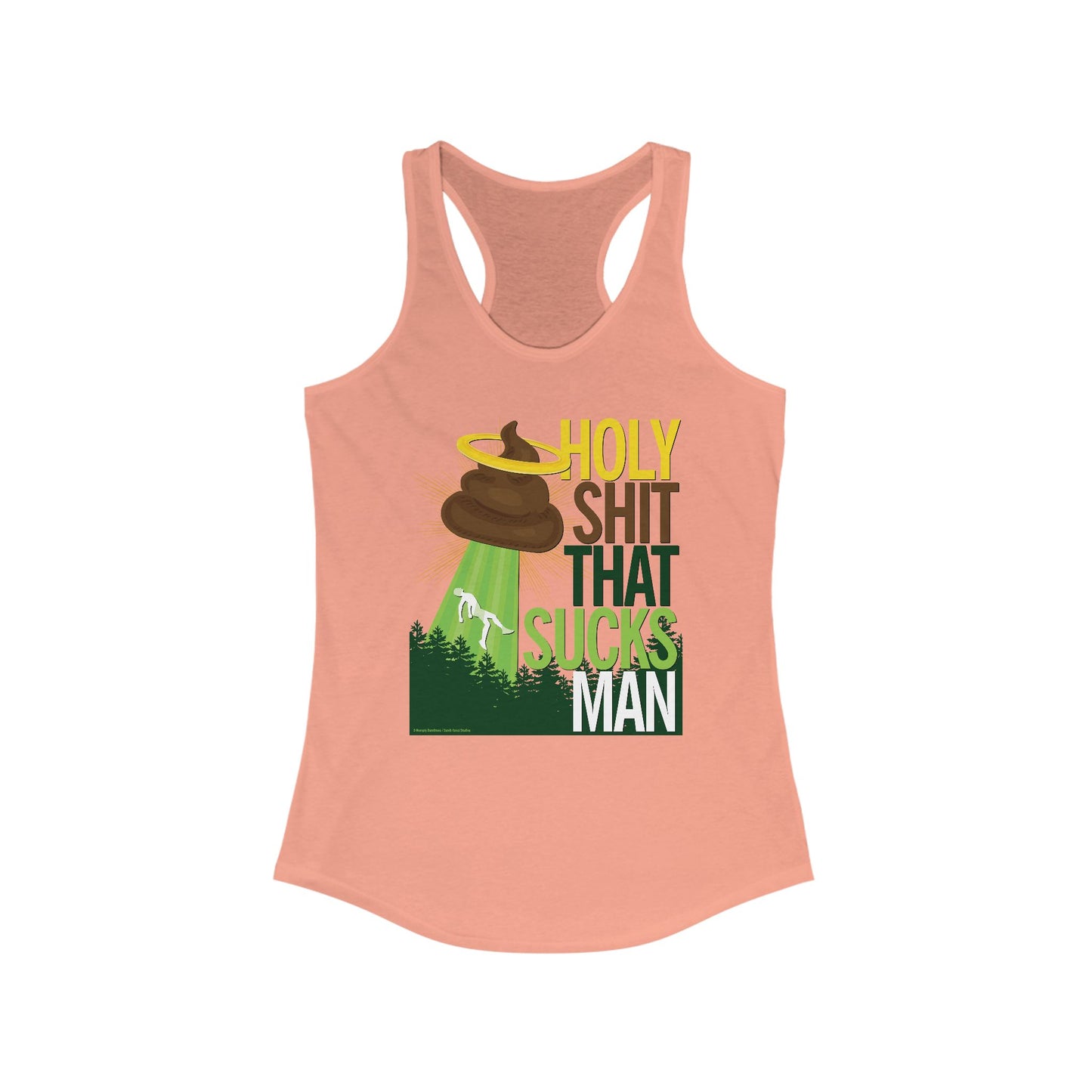 DK134: Holy Shit That Sucks Man - Ladies Racerback Tank