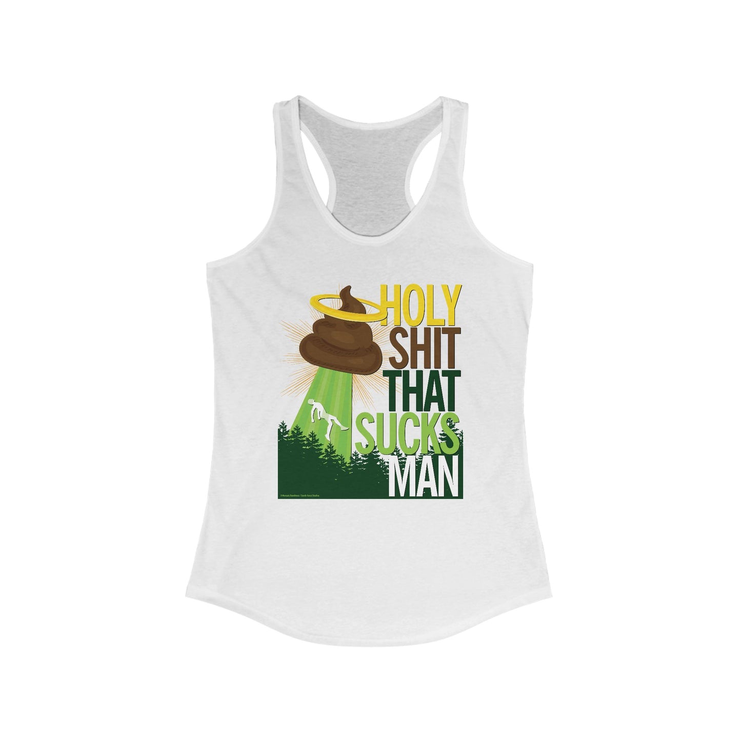 DK134: Holy Shit That Sucks Man - Ladies Racerback Tank