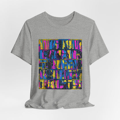 DK159: WTF! FTW! Facts! (CMYK Edition) - Unisex S/S T-Shirt