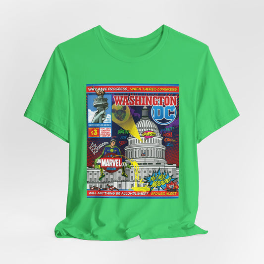 DK149: UnMARVELousington D.C. - Unisex S/S T-Shirt