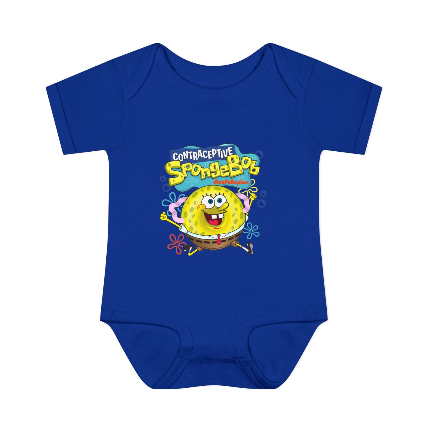 DK196: Contraceptive SpongeBob - Infant Sized Onsie