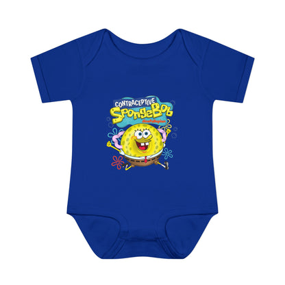 DK196: Contraceptive SpongeBob - Infant Sized Onsie