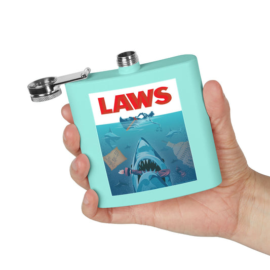 DK101: Break Their Jaws - 6oz Stainless Steel Hip Flask