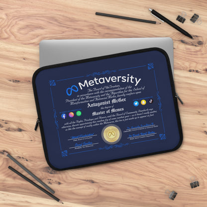 DK160: The Metaversity Of... - Padded Laptop / Tablet Sleeve