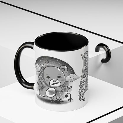DK227: Nobody Cares Bear - Ceramic Coffee Mugs