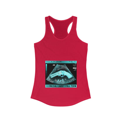 DK73: I Conceal Carry Full Term - Ladies Racerback Tank