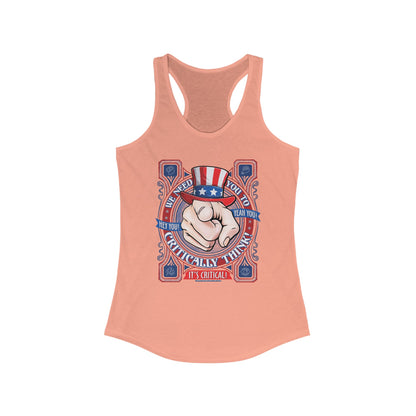 DK220: Hey You! Yeah, You! - Ladies Raceback Tank