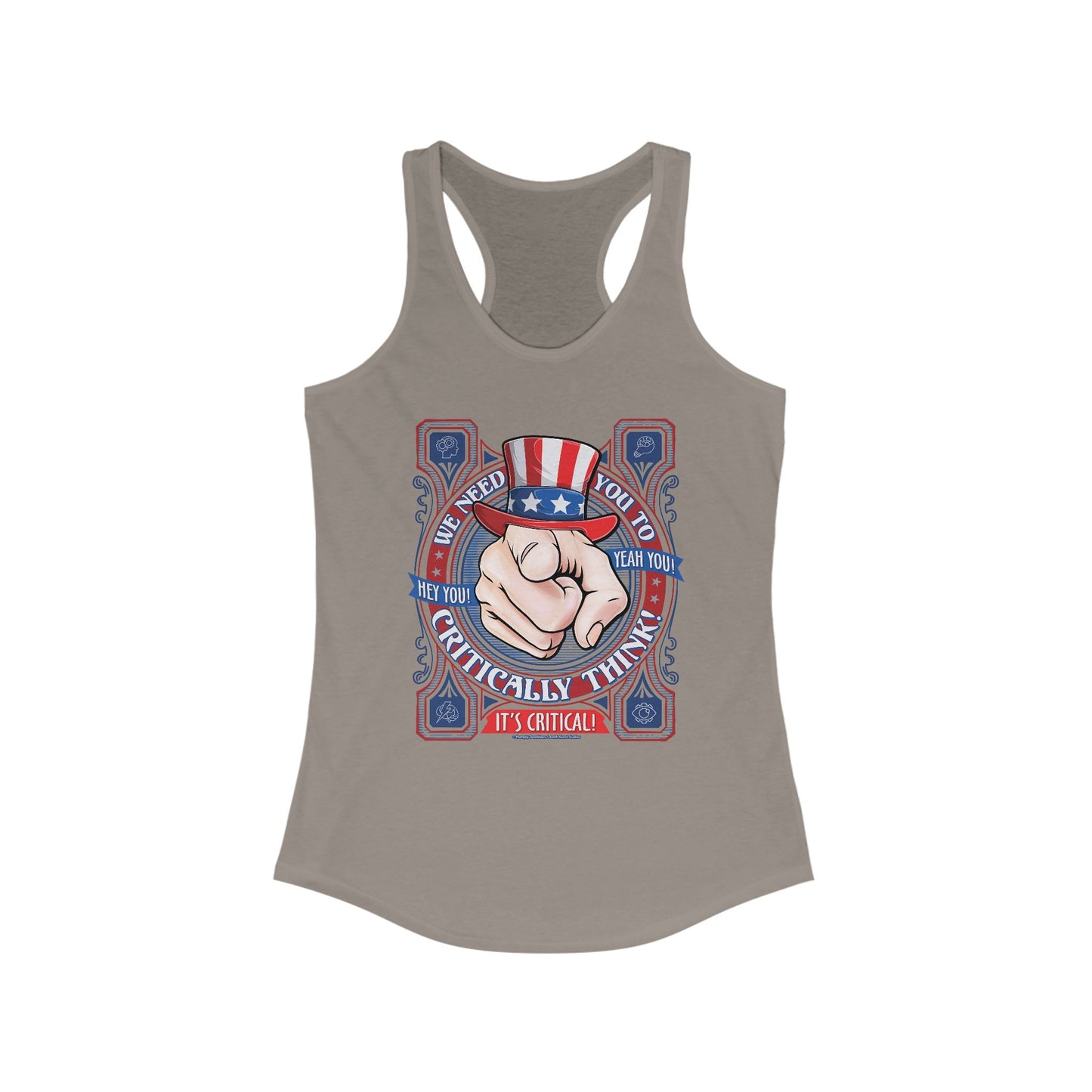 DK220: Hey You! Yeah, You! - Ladies Raceback Tank