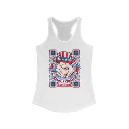 DK220: Hey You! Yeah, You! - Ladies Raceback Tank