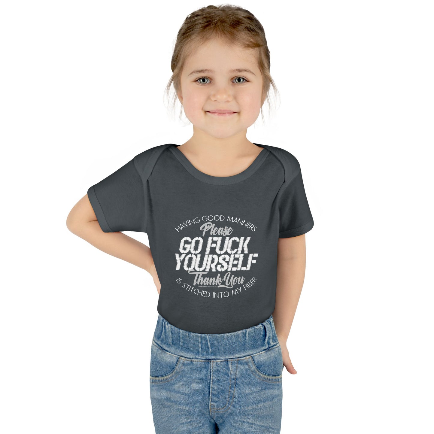 DK90: Please & Thank You (Go Fuck Yourself) - Infant Sized Onsie