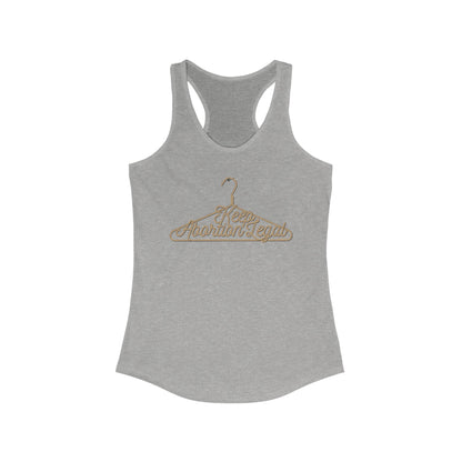 DK19: No Wire Hangers Ever - Ladies Racerback Tank