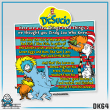 Load image into Gallery viewer, DK64: Doctored Seuss (Dirty Dr. Sucio) - Unisex S/S T-Shirt
