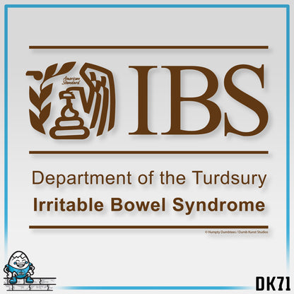 DK71: Dept. of Turdsury's IBS - Ladies Racerback Tank
