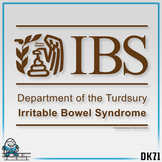 DK71: Dept. of Turdsury's IBS - Ladies Racerback Tank