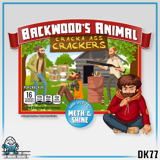 DK77: Animal Cracka' Ass Crackas - Infant Sized Onsie