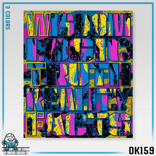 DK159: WTF! FTW! Facts! (CMYK Edition) - Ladies Racerback Tank