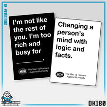 Load image into Gallery viewer, DK180: Humans Against Humanity (Logic &amp; Facts Edition) - Unisex S/S T-Shirt
