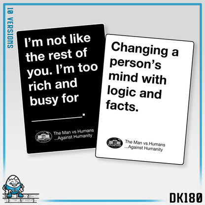 DK180: Humans Against Humanity (Logic & Facts Edition) - Ladies Racerback Tank
