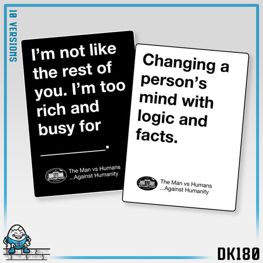 DK180: Humans Against Humanity (Logic & Facts Edition) - Ladies Racerback Tank