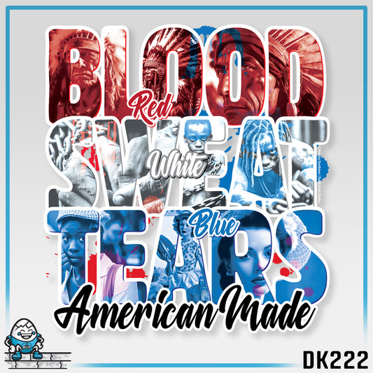 DK222: Blood Sweat Tears - Ladies Racerback Tank