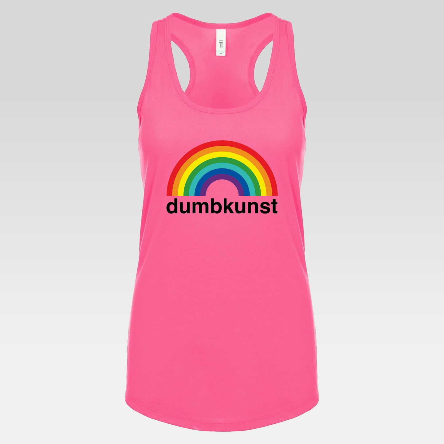DK15: Dumb Kunst Under The Rainbow - Ladies Racerback Tank