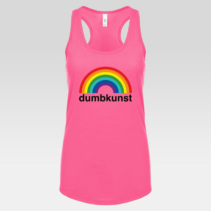DK15: Dumb Kunst Under The Rainbow - Ladies Racerback Tank
