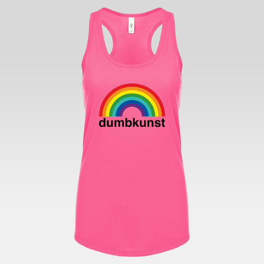 DK15: Dumb Kunst Under The Rainbow - Ladies Racerback Tank