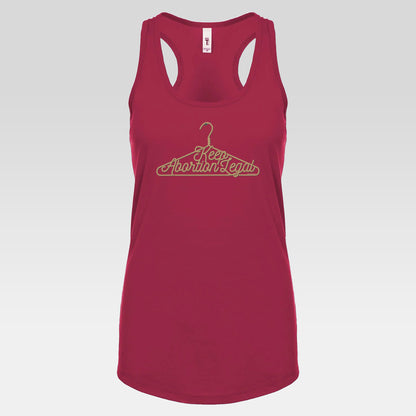 DK19: No Wire Hangers Ever - Ladies Racerback Tank