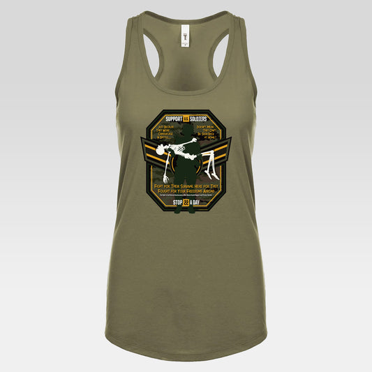 DK31: Stop 22 A Day - Ladies Racerback Tank