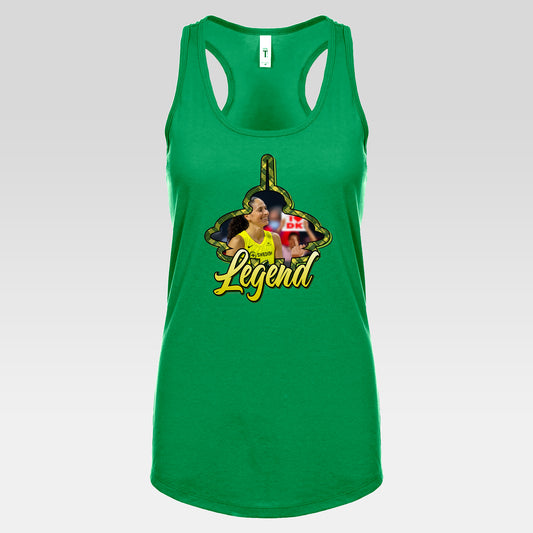 DK33: Give 'em the Bird (Sue Edition) - Ladies Racerback Tank