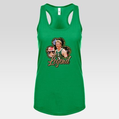 DK33: Give 'em the Bird (Larry Edition) - Ladies Racerback Tank