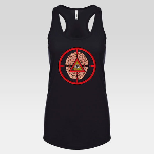 DK41: The Cluttered Mind - Ladies Racerback Tank