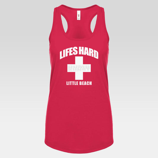 DK42: LIFESHARD - Little Beach - Ladies Racerback Tank