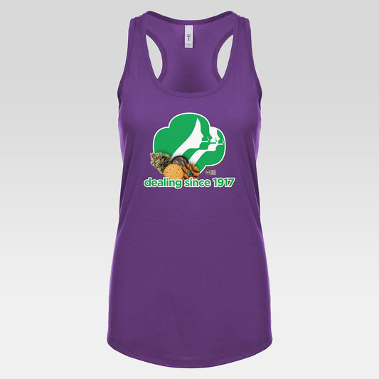 DK65: Cookie Dealer - Ladies Racerback Tank