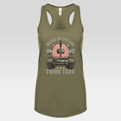 DK125: Think Tank - Ladies Racerback Tank
