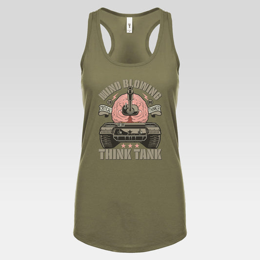 DK125: Think Tank - Ladies Racerback Tank