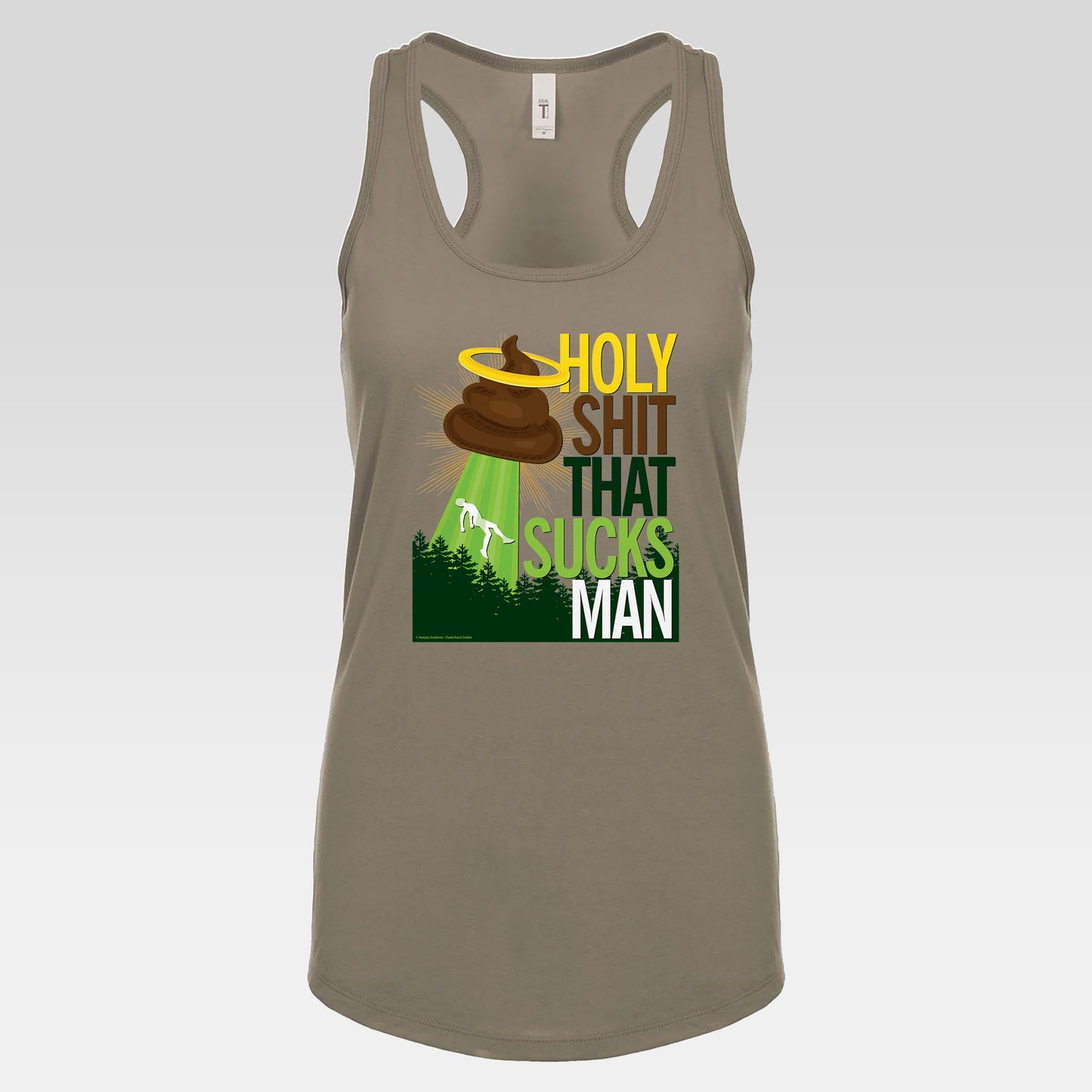 DK134: Holy Shit That Sucks Man - Ladies Racerback Tank