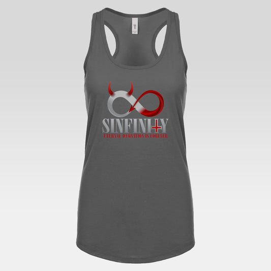 DK137: Sinfinity - Ladies Racerback Tank