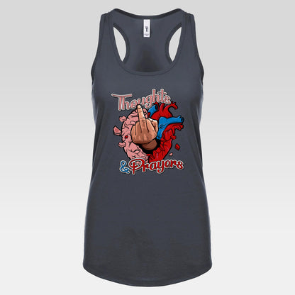 DK140: Thoughts & Prayers - Ladies Racerback Tank